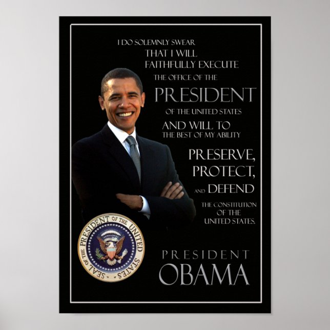 Obama Oath of Office Poster (Front)
