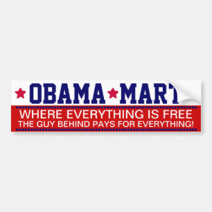 OBAMA - OBAMA MART BUMPER STICKER