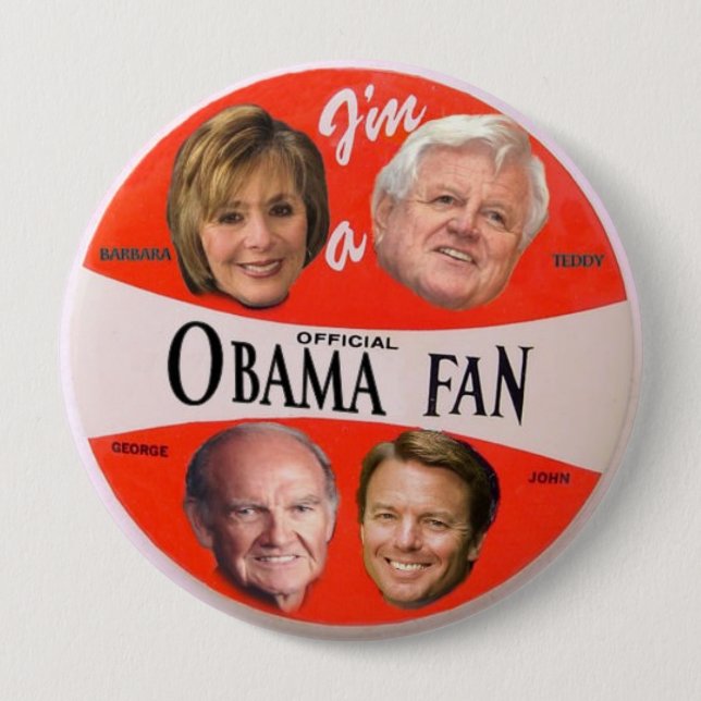 Obama Official Fan Button (Front)