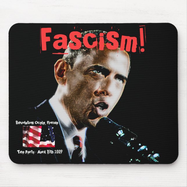 Obama, OldGlory, Revolution Tea Party Mouse Mat (Front)