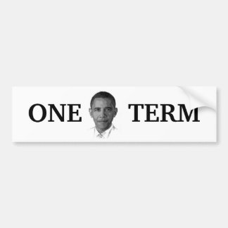 Obama One Term Bumper Sticker