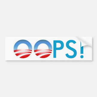 Obama OOPS! Bumper Sticker