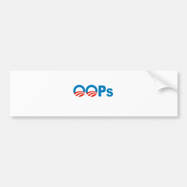 Obama oops bumper sticker (Front)