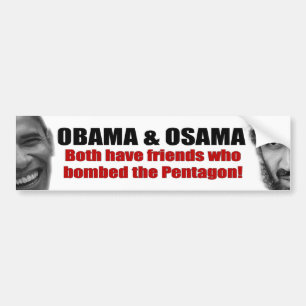 Obama & Osama Bumper Sticker