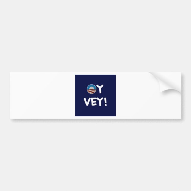 obama oy vey bumper sticker (Front)