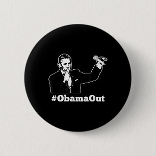 Obama Patriotic 2028 Political Protest Rally 6 Cm Round Badge