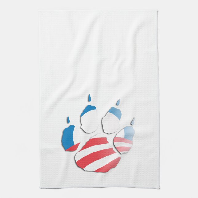 OBAMA PAW -.png Tea Towel (Vertical)