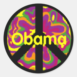 Obama Peace Sign Sticker