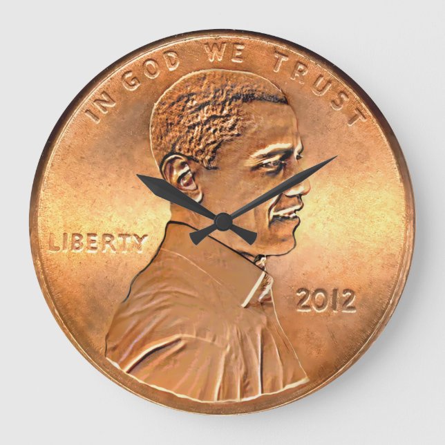 Obama Penny 2012 Clock (Front)
