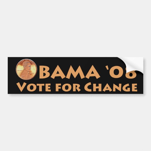 Obama Penny Bumper Sticker (Front)