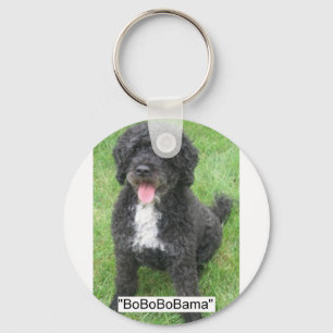 Obama Pet Portuguese Water dog Key Ring