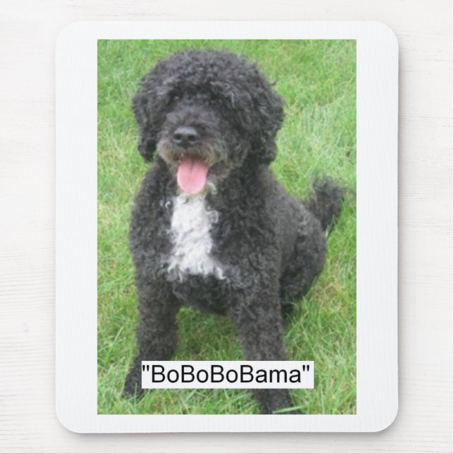 Obama Pet/Portuguese Water Dog Mouse Mat (Front)