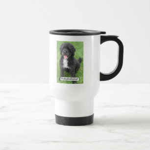 Obama Pet Portuguese Water dog Travel Mug