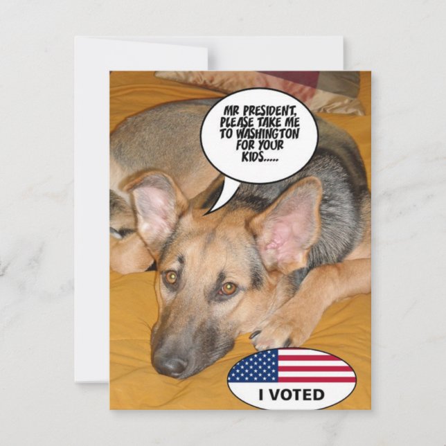 Obama Pet/Whitehouse Humour (Front)