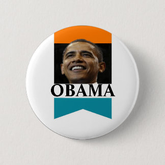 Obama Picture Ribbon Button