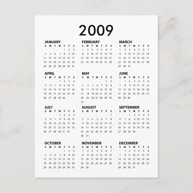 Obama Pocket Calendar - Inauguration Speech Postcard (Front)