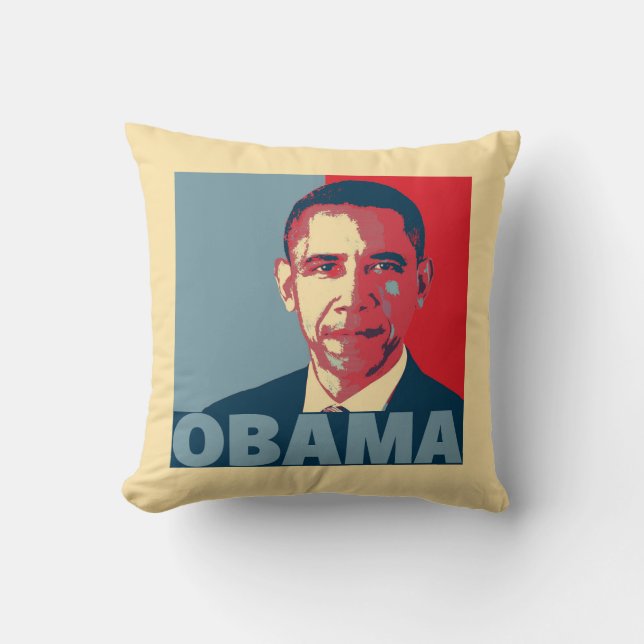 OBAMA POP ART  CUSHION (Front)