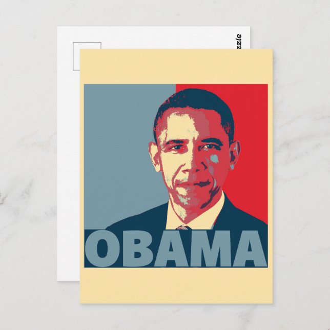 OBAMA POP ART   POSTCARD (Front/Back)
