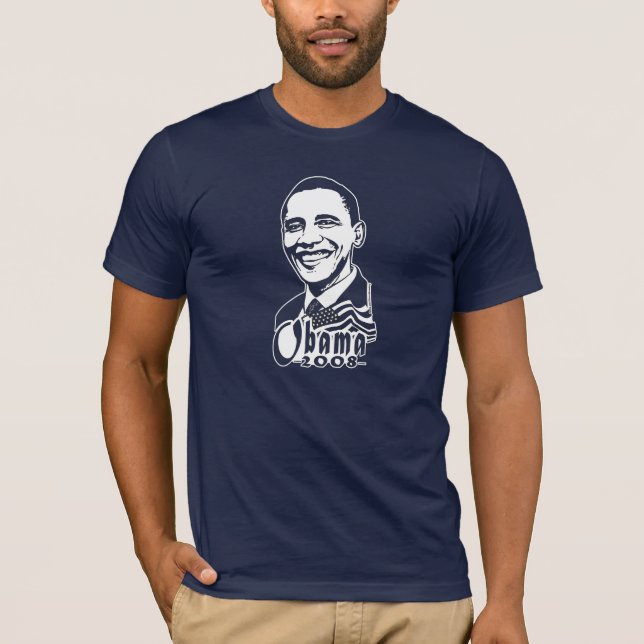 Obama Portrait 2008 Dark Shirt  (Front)