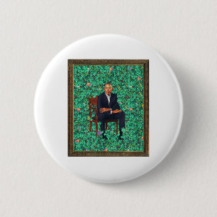 Obama Portrait Tee _1 6 Cm Round Badge