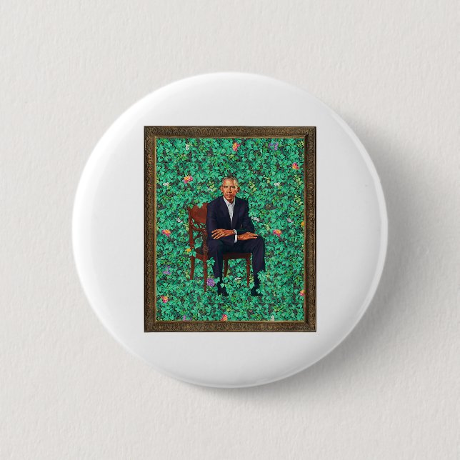 Obama Portrait Tee _1  6 Cm Round Badge (Front)