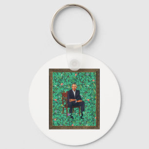 Obama Portrait Tee _1 Key Ring