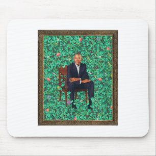 Obama Portrait Tee _1 Mouse Mat