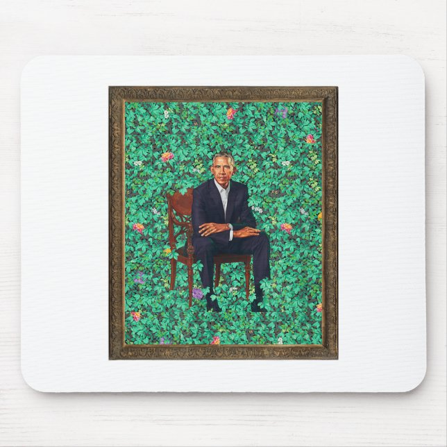 Obama Portrait Tee _1  Mouse Mat (Front)
