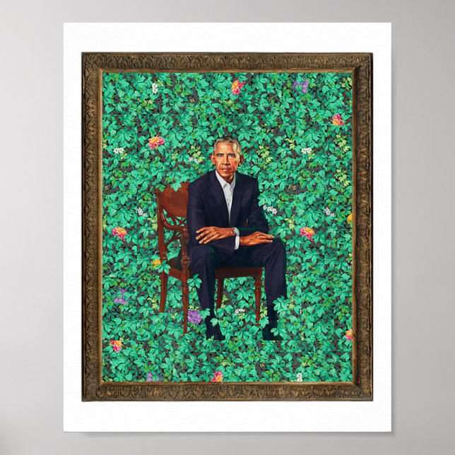 Obama Portrait Tee  Poster (Front)