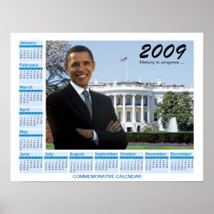 Obama Poster - 2009 Commemorative Calendar