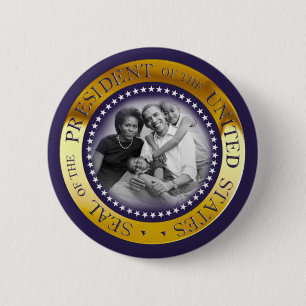 Obama Presidential Seal Portrait 6 Cm Round Badge