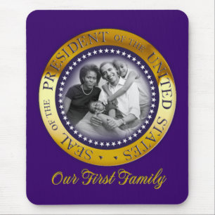 Obama Presidential Seal Portrait Mouse Mat