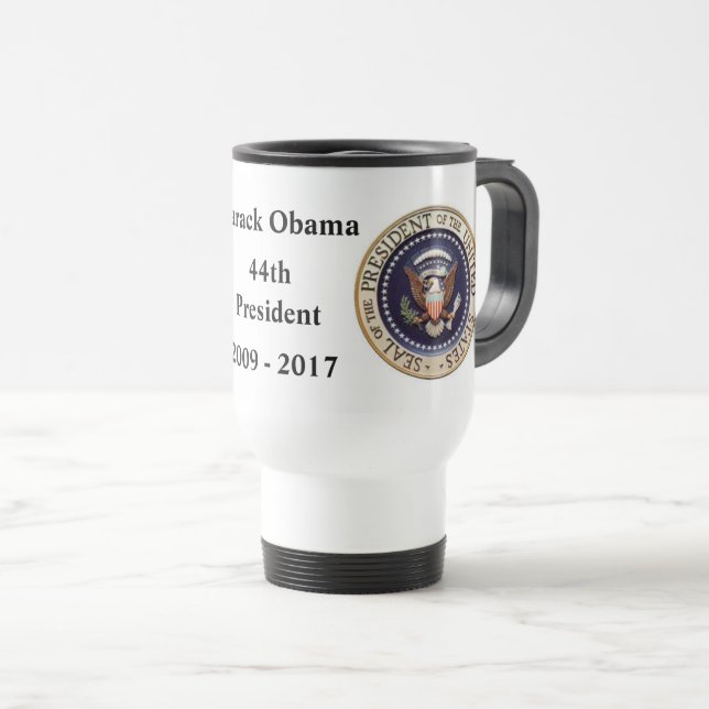 Obama Presidential Souvenir Travel Mug (Front Right)