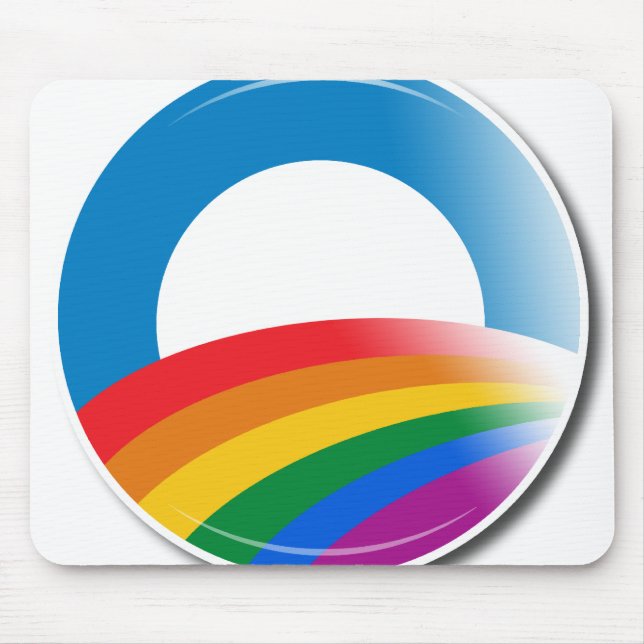 Obama Pride Button Mouse Mat (Front)