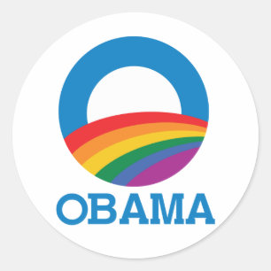 OBAMA PRIDE -.png Classic Round Sticker