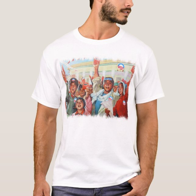 Obama Propaganda Men's Shirt (Front)