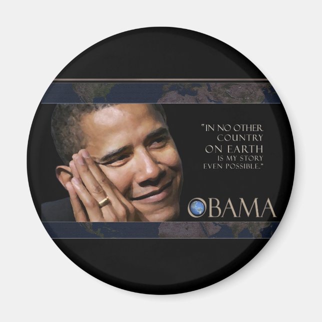 Obama Quote Magnet (Front)