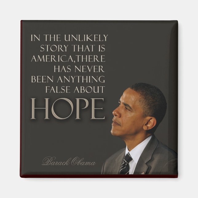 Obama Quote Magnet (Front)