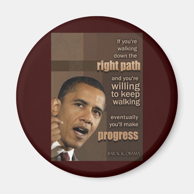 Obama quote magnet (Front)
