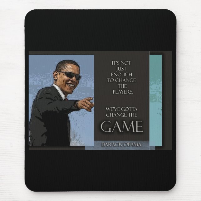 Obama Quote Mouse Mat (Front)