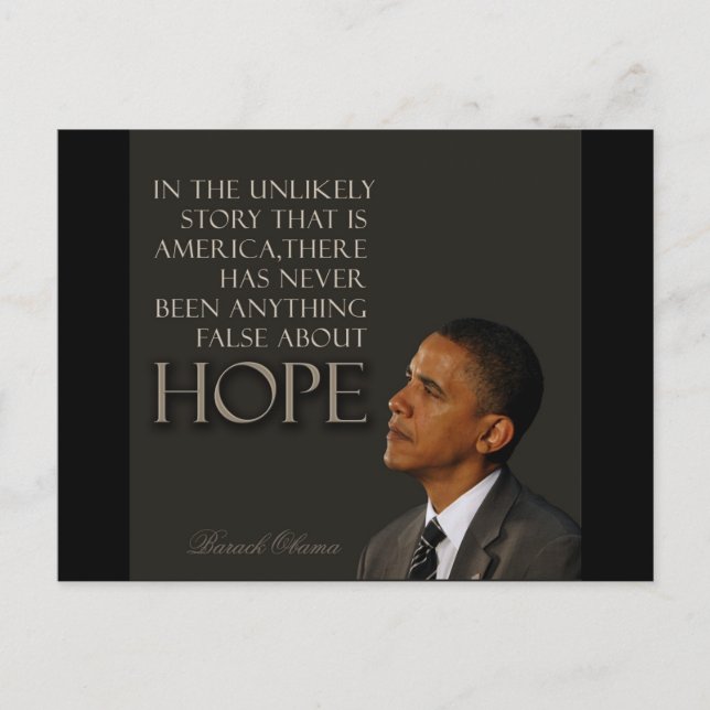 Obama Quote Postcard (Front)