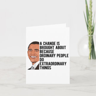 Obama Quotes Barack Obama Political  Card