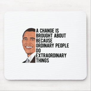 Obama Quotes Barack Obama Political Mouse Mat