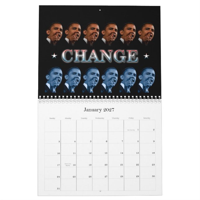 Obama Quotes - Customised Calendar (Jan 2027)