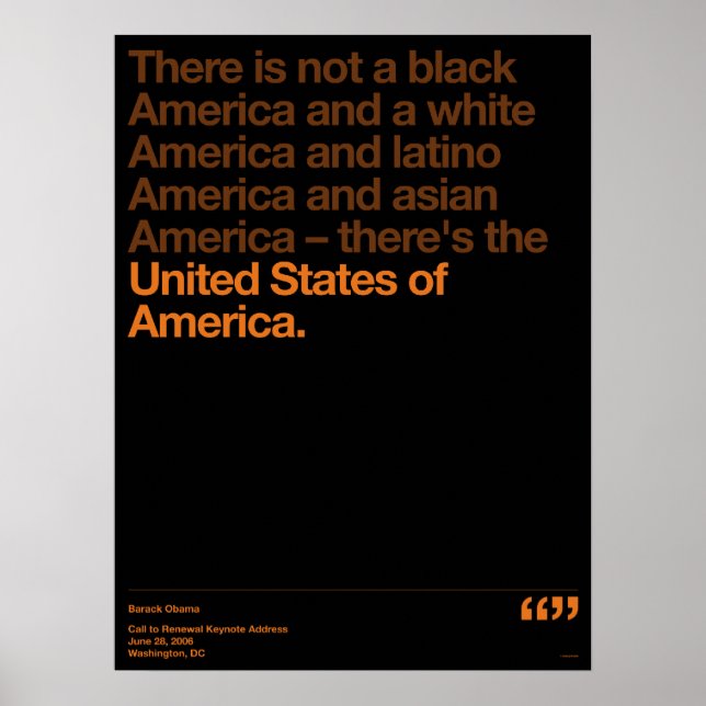 Obama Quotes Poster (Front)