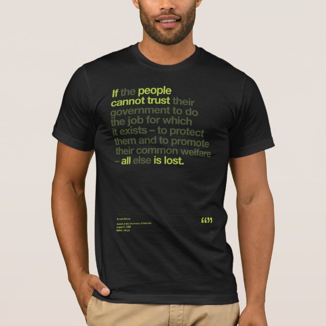 Obama Quotes T-Shirt (Front)