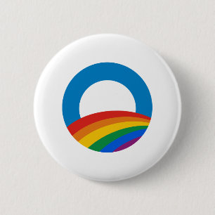 Obama Rainbow 6 Cm Round Badge