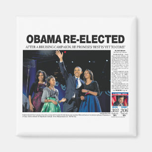 Obama Re-Elected Magnet