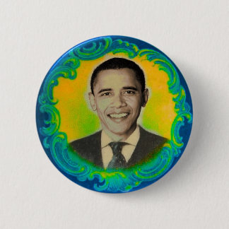 Obama Retro Neon Button