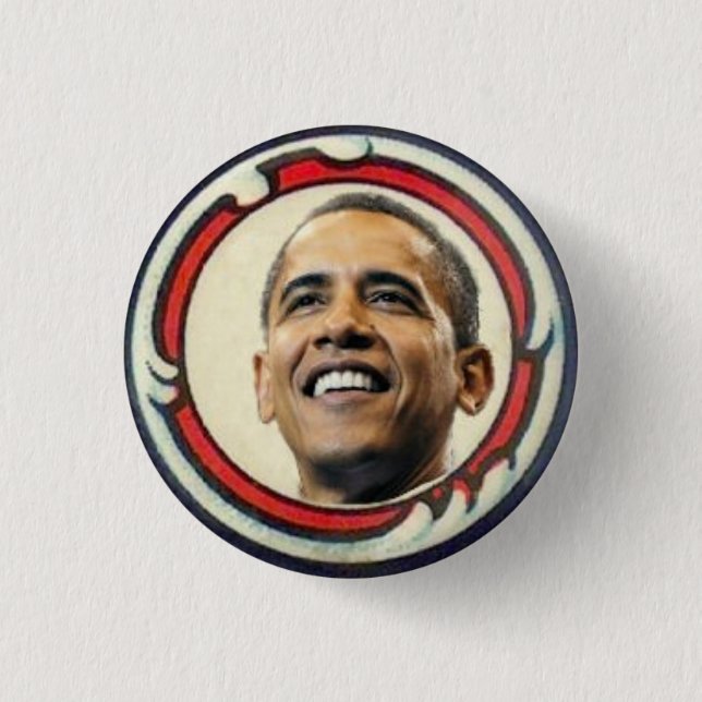 Obama Retro-Style Button (Front)